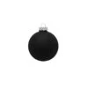 40ct Black Matte Glass Christmas Ball Ornaments 1.5" (40mm)