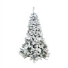 4.5' Heavily Flocked Pine Medium Artificial Christmas Tree - Unlit