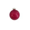 28ct Fuchsia Pink Clear Glass Christmas Ball Ornaments 2" (50mm)