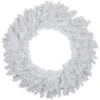 White Canadian Pine Artificial Christmas Wreath, 30 Inch, Unlit