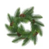 Long Needle Pine Artificial Christmas Wreath With Pine Cones - 44-Inch, Unlit