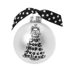 "Christmas Tree" Marci Glass Christmas Ball Ornament 2.75" (70mm)
