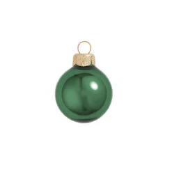4ct Shiny Emerald Green Glass Ball Christmas Ornaments 4.75" (120mm)