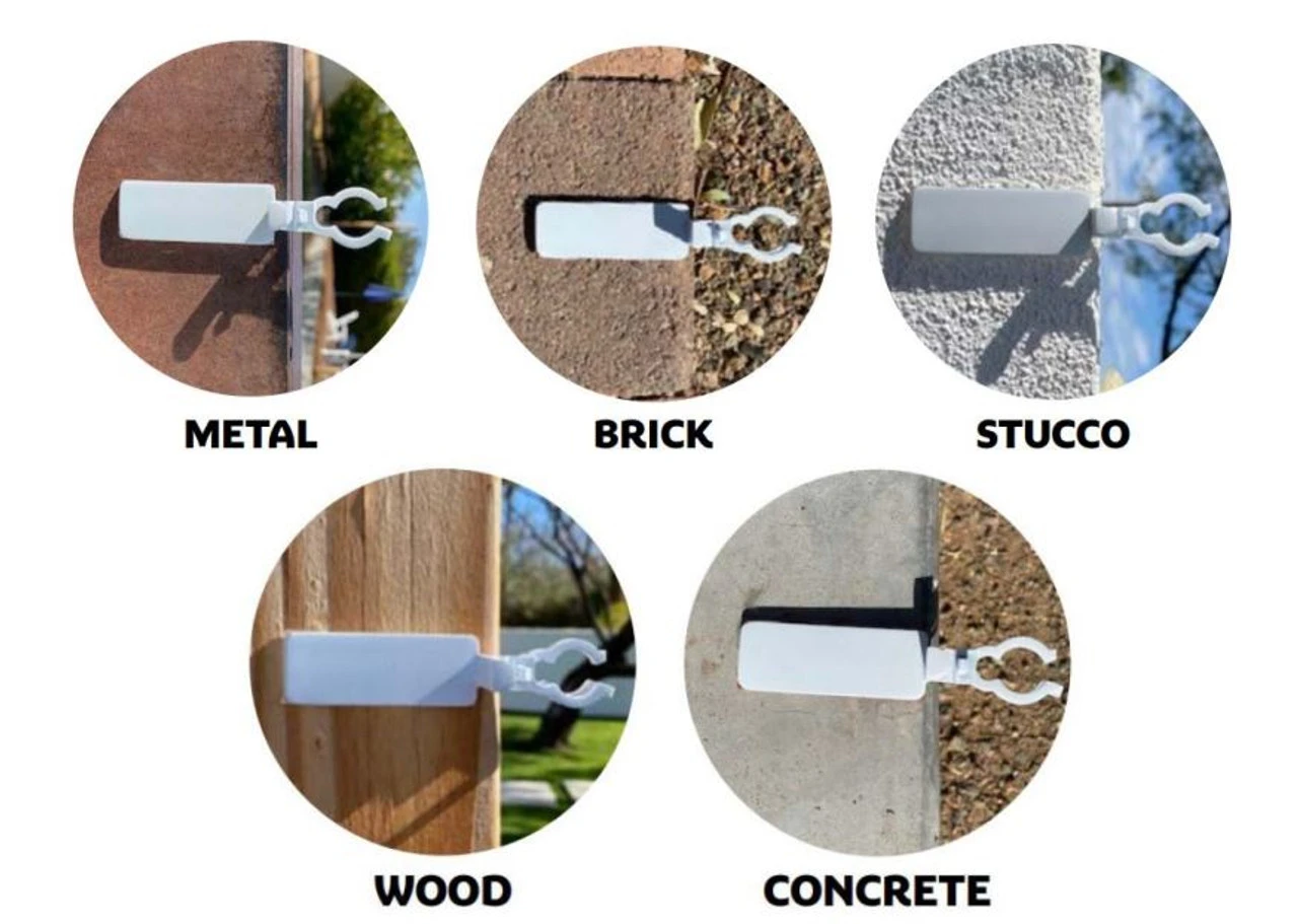 25ct Anywhere Outdoor Sticky Adhesive Clips - Image 4