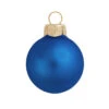 4ct Delft Blue Matte Glass Christmas Ball Ornaments 4.75" (120mm)