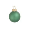 28ct Soft Green Matte Glass Christmas Ball Ornaments 2" (50mm)
