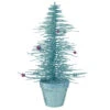 11" Potted Glittered Spike Tabletop Artificial Christmas Tree – Unlit