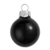 2ct Black Shiny Glass Christmas Ball Ornaments 6" (150mm)