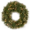 24" Atlanta Spruce Artificial Christmas Wreath - Clear Lights