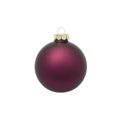 40ct Matte Purple Glass Ball Christmas Ornaments 1.25" (31mm)