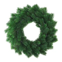 Green Pine Artificial Christmas Wreath - 16-Inch, Unlit