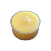Pack Of 20 Yellow And Silver Organic Handmade Tealight Tin Cup Candles