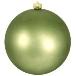 Pear Green Shatterproof Shiny Christmas Ball Ornament 8" (200mm)