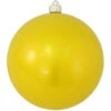 Shiny Sunshine Yellow Shatterproof Christmas Ball Ornament 8" (200mm)