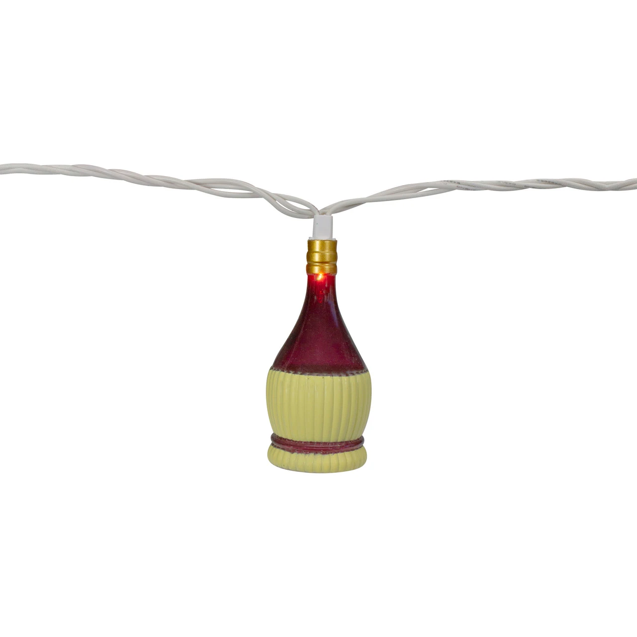 10-Count Grape And Wine Bottle Novelty String Christmas Light Set, 7.5ft White Wire - Image 4