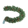 9' X 12" Pre-Lit Oregon Fir Artificial Christmas Garland, Warm White And Multi LED Lights