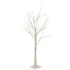 3.75' Pre-Lit Pencil Birch Artificial Christmas Tree - Warm White LED Lights