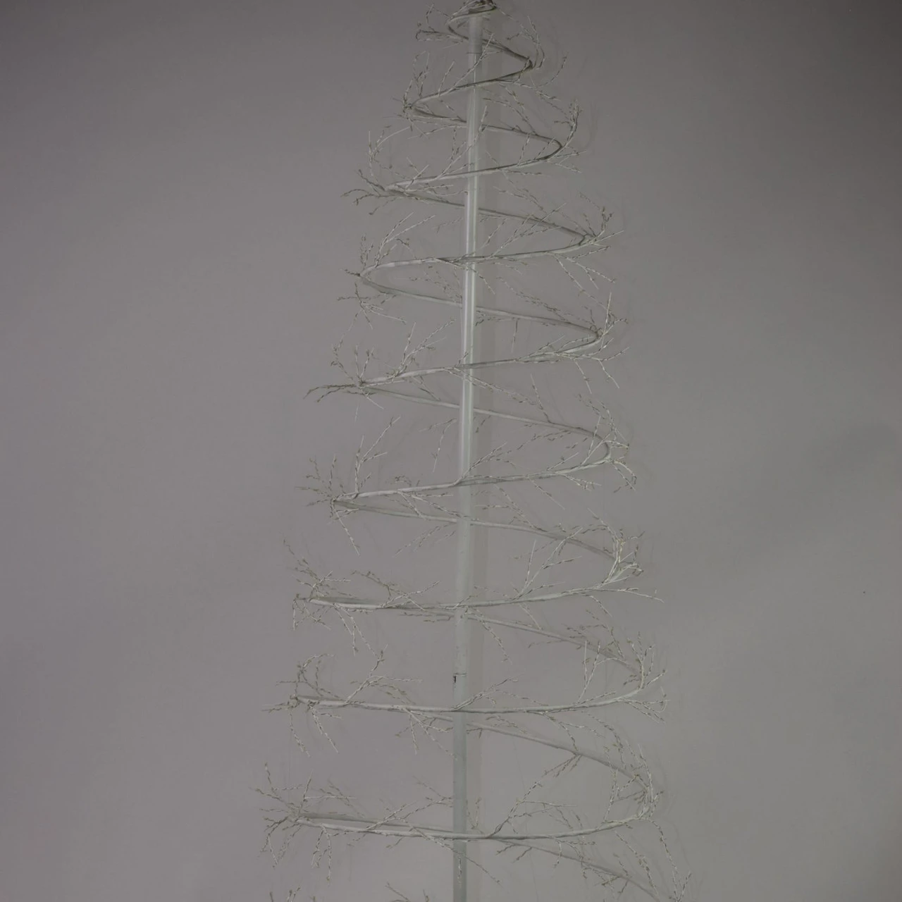 6' Pre-Lit White Revolve Spiral Artificial Tree, Warm White LED Lights - Image 2