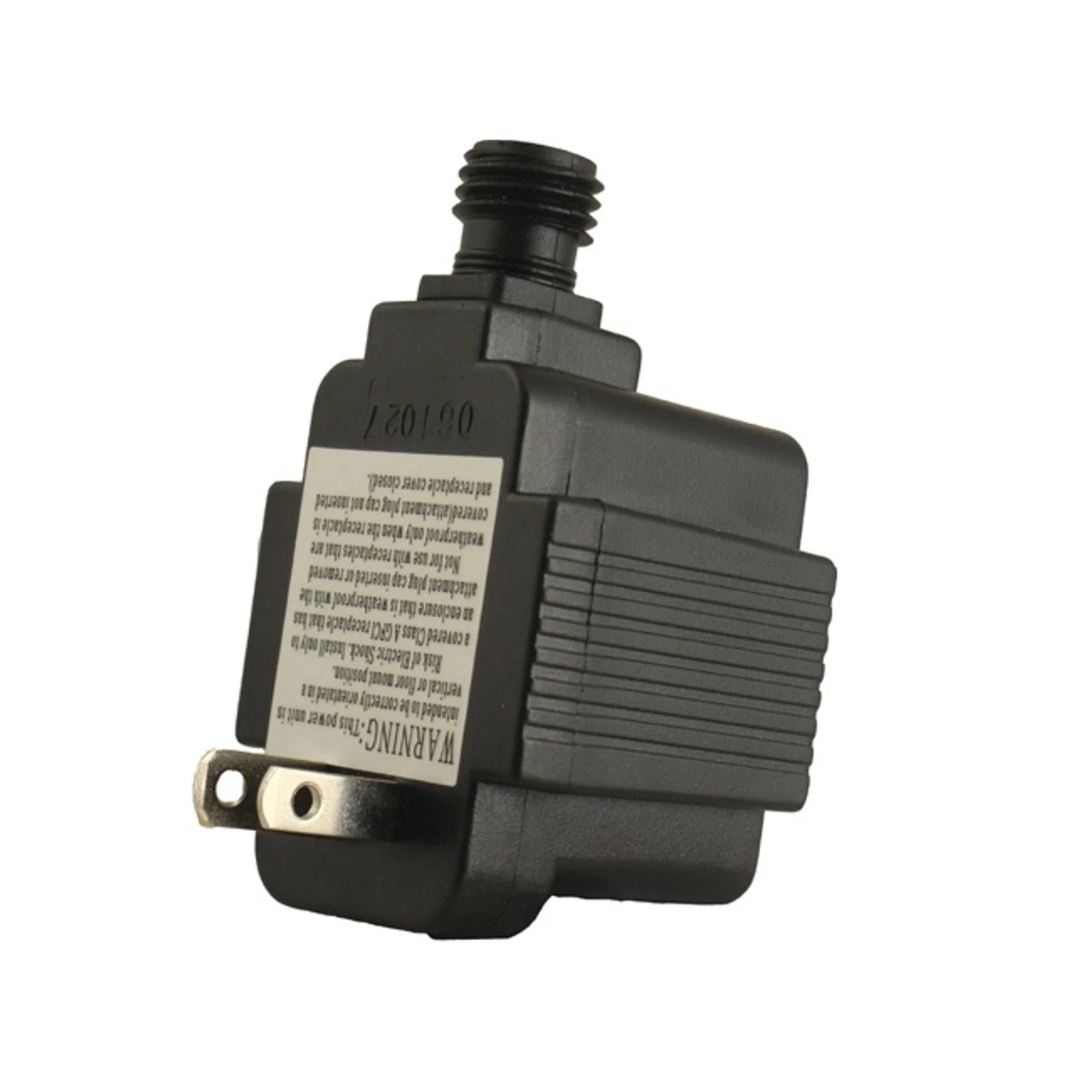 Black UL Adapter For LED Lighted Dripping Icicle Christmas Light Tube Decor