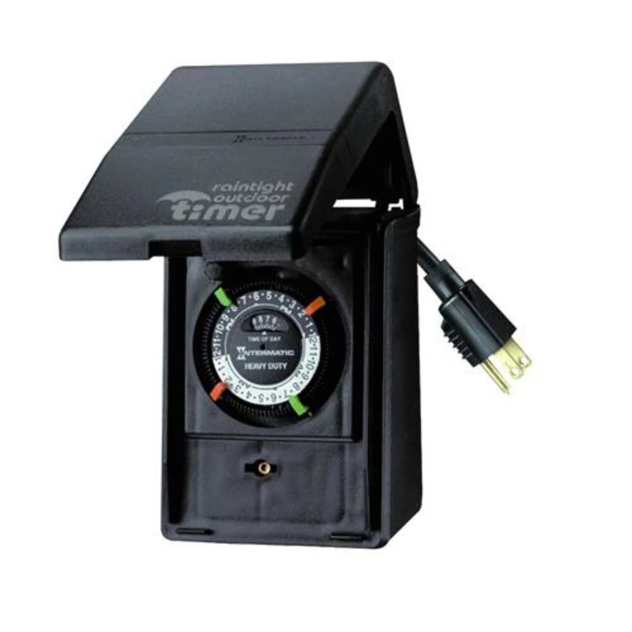 5.25" Black Christmas Lights 120VAC Plug Mechanical Timer - Image 2