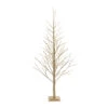 5.5' Gold Artificial LED Lighted Christmas Twig Tree