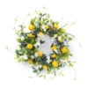 Green And Yellow Spring Lemon Wreath, 22-Inch, Unlit