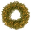 30" B/O Pre-Lit LED Norwood Fir Artificial Christmas Wreath – Dual Color Lights