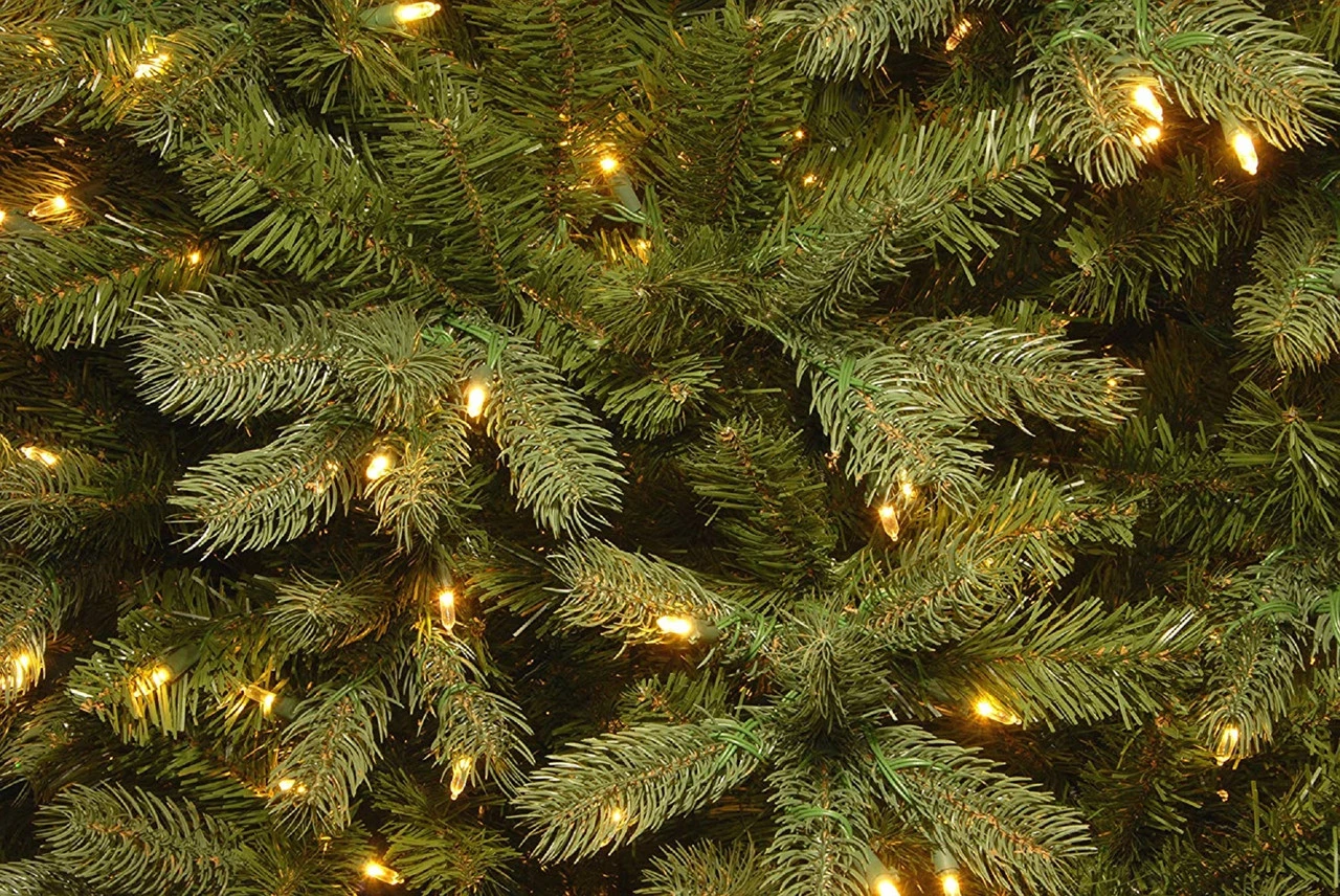 4.5’ Pre-Lit Downswept Douglas Fir Artificial Christmas Tree - Clear Lights - Image 3