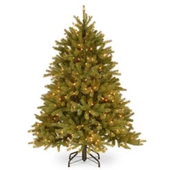 4.5’ Pre-Lit Jersey Fraser Fir Artificial Christmas Tree - Clear Lights
