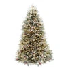 7.5' Dunhill Fir Artificial Christmas Tree With Red Berries - Clear Lights