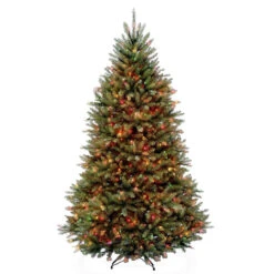 7.5’ Pre-Lit Dunhill Fir Artificial Christmas Tree – Dual Color LED Lights