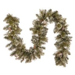6' X 10" Glittery Bristle Pine Artificial Christmas Garland - Unlit