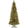 6.5’ Pre-Lit Glittery Bristle Artificial Christmas Tree – Warm White LED Lights