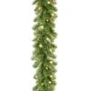 9' X 10” Pre-Lit Kincaid Spruce Artificial Christmas Garland - Clear Lights