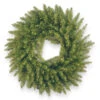 24" Pre-Lit B/O Kingswood Fir Artificial Christmas Wreath - Warm White LED Infinity Lights