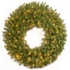 30" B And O Pre-Lit LED Norwood Fir Artificial Christmas Wreath – Warm White Lights