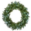 Pre-Lit Norwood Fir Artificial Christmas Wreath, 30-Inch, LED White Lights