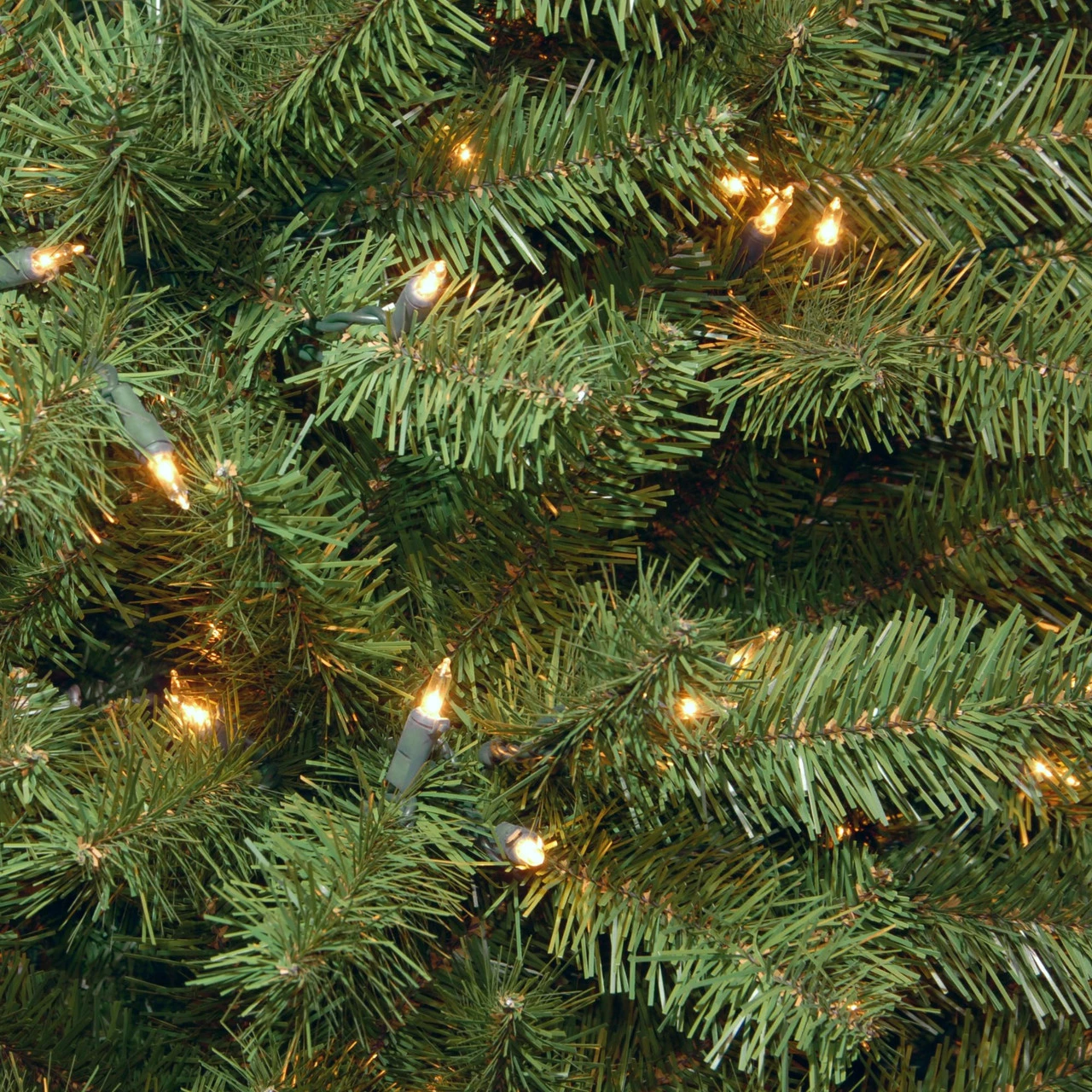 7' Pre-lit North Valley Spruce Artificial Contemporary Christmas Tree, Clear Lights - Image 2