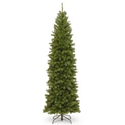 9’ North Valley Spruce Slim Artificial Christmas Tree – Unlit