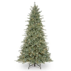 7.5’ Pre-Lit Buckingham Blue Spruce Christmas Tree – Clear Lights