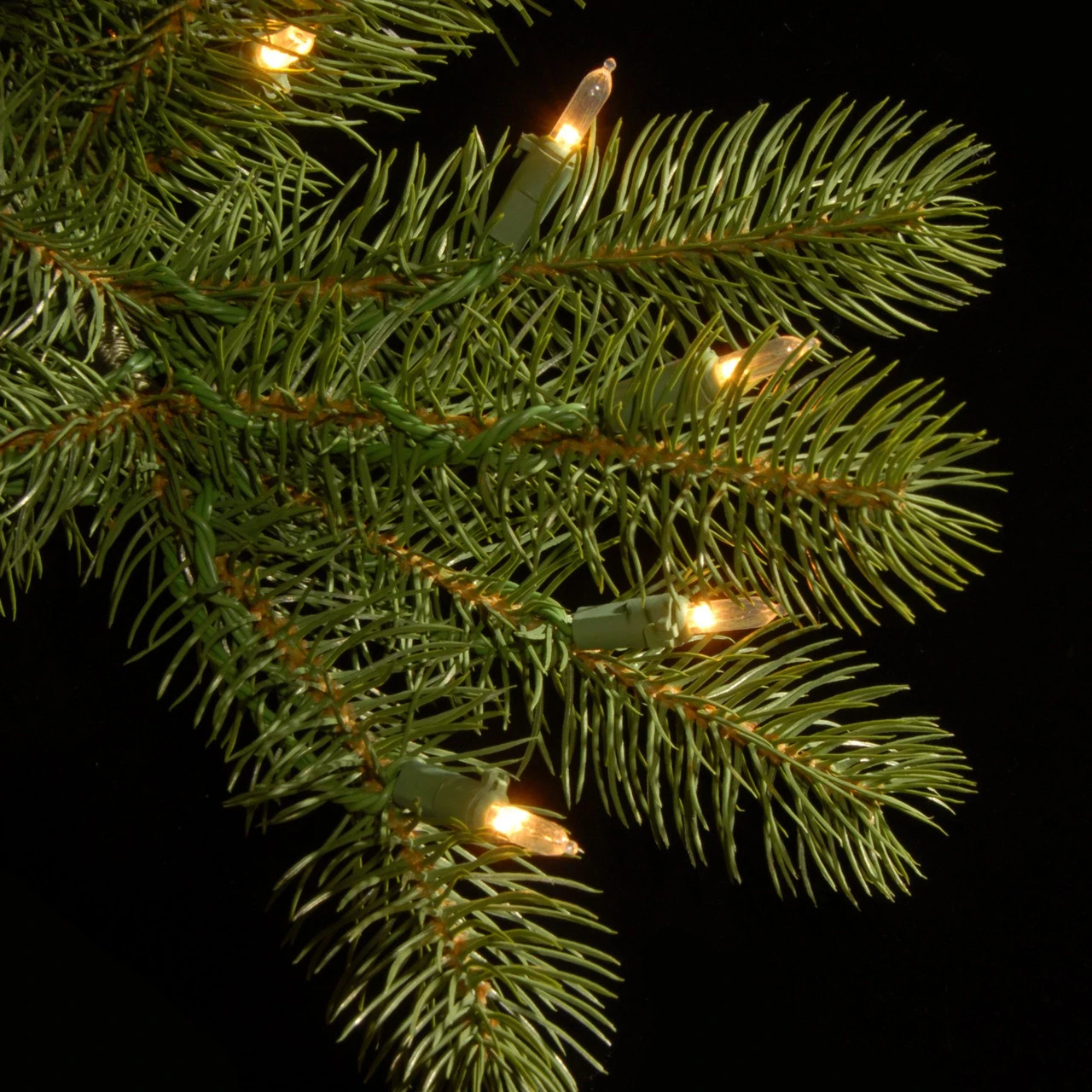 6.5’ Pre-Lit Downswept Douglas Slim Fir Artificial Christmas Tree - Clear Lights - Image 3