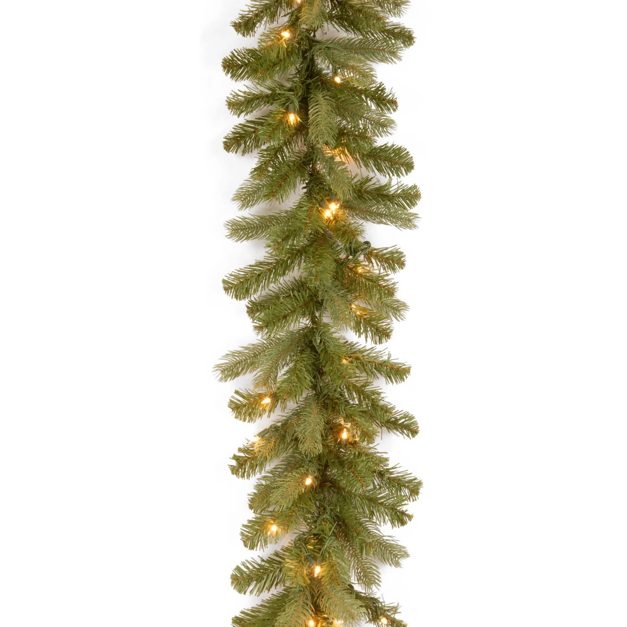 9' X 12" Pre-Lit Downswept Douglas Artificial Christmas Garland - Warm White LED Lights