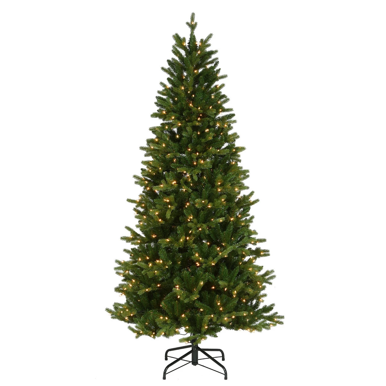 7.5' Pre-lit Slim Townsend Spruce Artificial Christmas Tree, Clear Lights