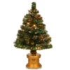 2.5' Pre-Lit Medium Fiber Optic Artificial Christmas Tree - Multicolor LED Lights