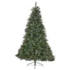 9' Medium Mixed Spruce Artificial Christmas Tree With Glitter Branches And Pinecones - Unlit