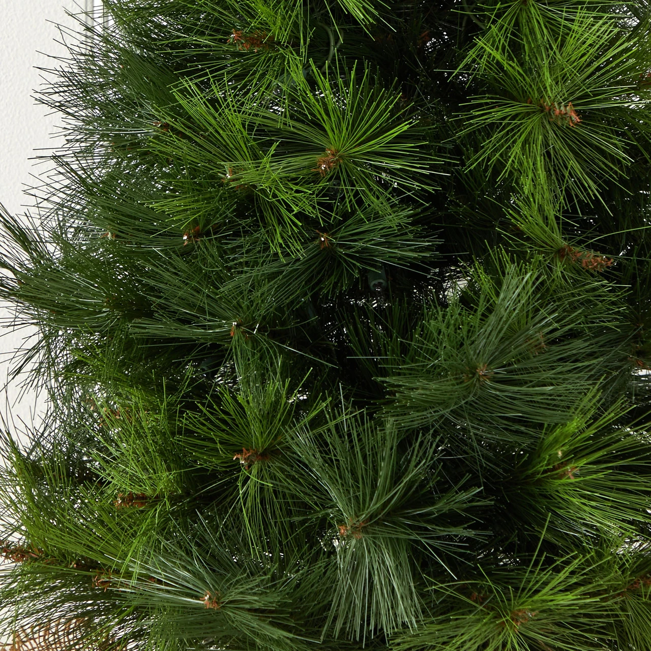 3' Pre-Lit Artificial Christmas Tree With Burlap Bag, Clear Lights - Image 7