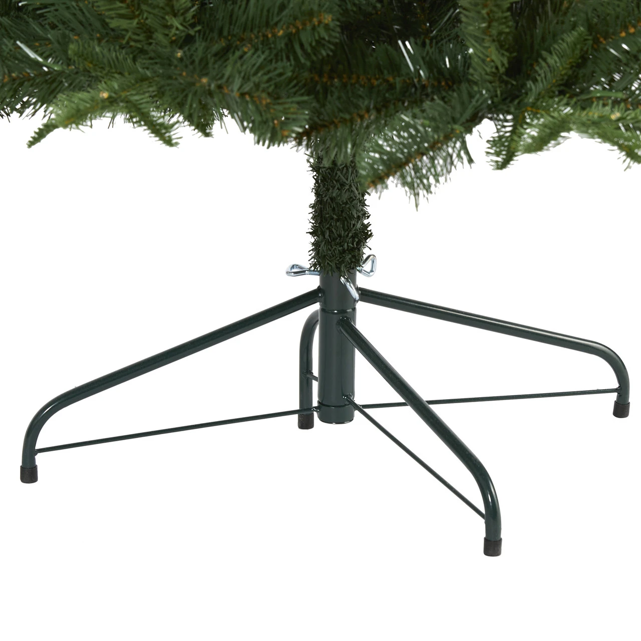 7’ Pre-Lit Grand Teton Artificial Half Wall Christmas Tree, Clear LED Lights - Image 7