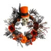 Spider And Skull With Top Hat Halloween Wreath, 30-Inch