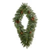 Pre-Lit Pinecone Artificial Diamond Christmas Wreath, 36-Inch, Clear LED Lights