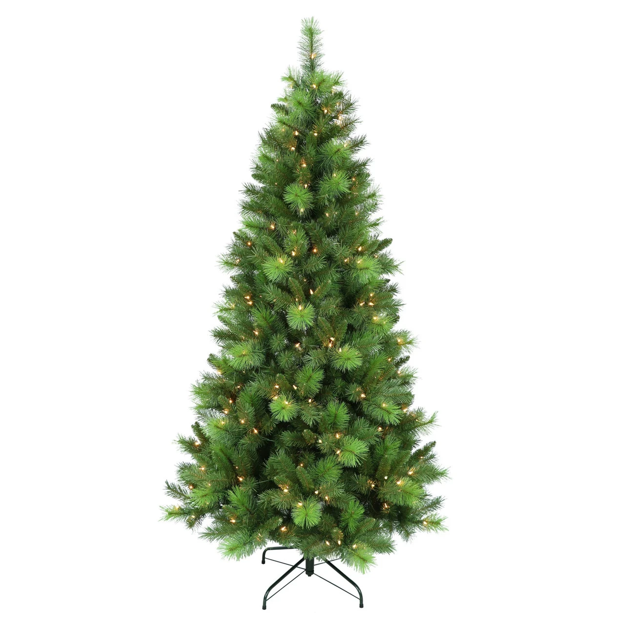 6.5' Pre-LitAdirondack Pine Artificial Christmas Tree, Clear Lights
